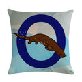 Axyaa Animal Print Linen Pillowcase Set