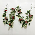 Axyaa Red Berry LED String Lights for Holiday Decor