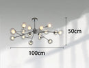 Axyaa LED Pendant Light Chandeliers for Staircase & Living Room, Modern Indoor Hanging Lamps