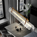 Axyaa Acrylic Strip Pendant Light: Modern Nordic Design for Dining Room, Bar Counter & More