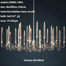 Axyaa Luxe Bar Dining Room Chandelier - High-End Crystal Light