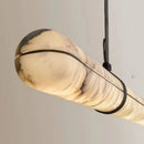 Axyaa Marble Pendant Light with Leather Bar Lighting Fixtures