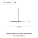 Axyaa Minimalist Line Chandeliers: Elegant LED Pendant Lighting with Magnetic Suction Connection
