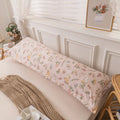 Axyaa Double Long Pillowcase Set of 2, 48x150 Size, Cotton Linen Blend