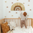 Boho Half Sun Wall Decals - Axyaa Self-adhesive Waterproof Wall Sticker for Kids Bedroom