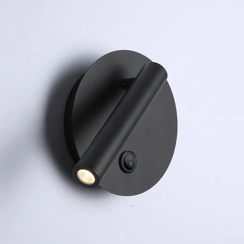 Axyaa LED Wall Lamp for Bedroom Hotel Night Light Rotation Spotlight