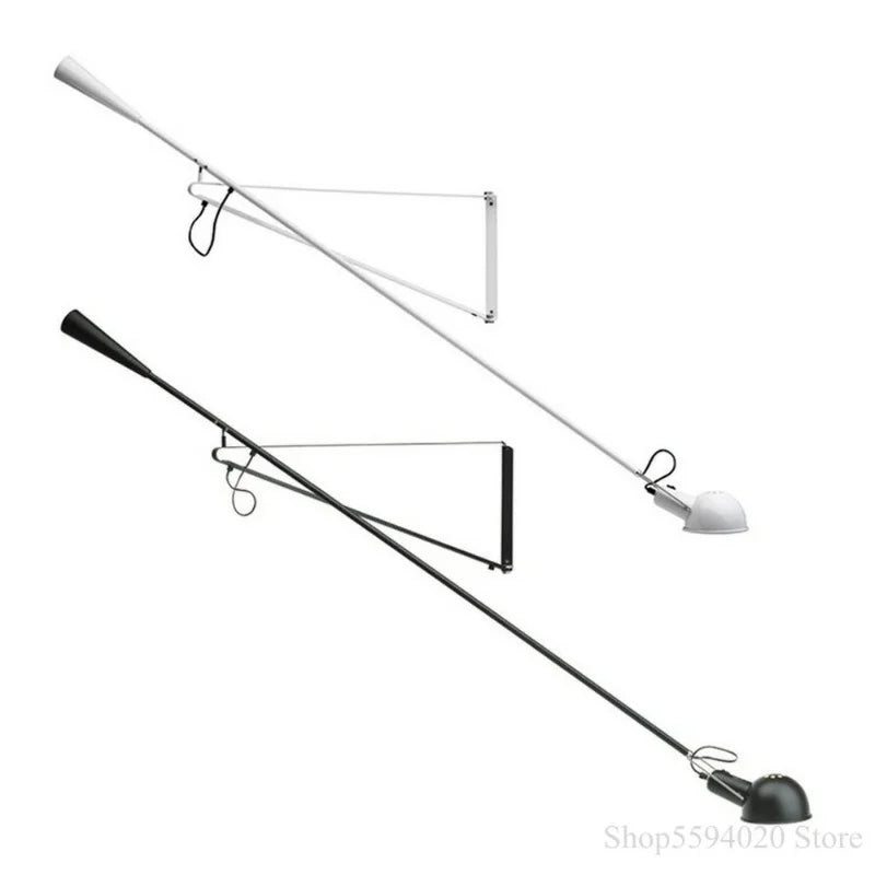 Axyaa Nordic Swing Arm Wall Lamp: Stylish LED Light for Home, Bedroom, and Study