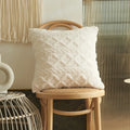 Axyaa Soft Plush 3D Twists Pattern Pillowcase for Home Decor - 45x45/30x50cm