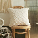Axyaa Soft Plush 3D Twists Pattern Pillowcase for Home Decor - 45x45/30x50cm