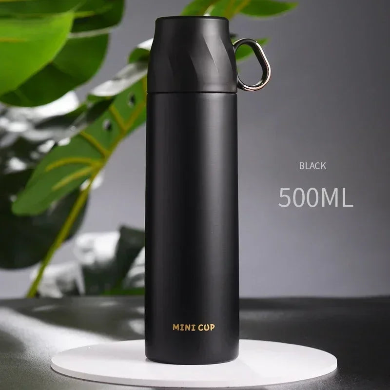 Axyaa Stainless Steel Vacuum Thermal Water Bottle - 500ML High-capacity Tea & Coffee Cup