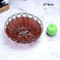 Axyaa Handwoven Fruit Platter: Plastic Imitation Vine, 10 Sizes, Brown Serving Basket