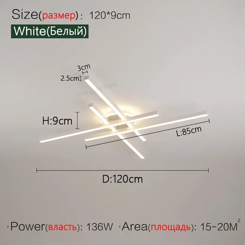 Nordic LED Ceiling Chandelier for Living Room Dining Bedroom - Axyaa