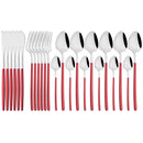 Gold Stainless Steel Cutlery Set by Axyaa - 24Pcs Western Tableware Flatware