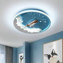 Axyaa Astronaut LED Ceiling Light for Modern Kids Room, Nordic Design, Home Decor Lighting