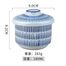 Axyaa Japanese Ceramic Bowl with Lid for Molecular Cuisine and Desserts