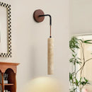 Axyaa Yellow Travertine LED Wall Light for Living Room & Bedroom