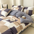 Axyaa Home Cotton Queen Bedding Set with Sheets Comforter Cover Pillowcase