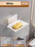 Aluminum Soap Dish Holder Wall Mounted for Kitchen & Bathroom by Axyaa