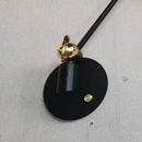 Axyaa Long Arm Black Gold Wall Light for Study Reading Bedroom