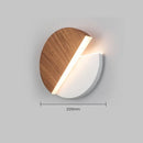 Axyaa Iron Round LED Wall Lamp for Living Room Bedroom, Nordic Acrylic Light Fixtures