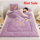 Axyaa Winter Pillow Quilt: Dual-Purpose Thickened Foldable Office Nap Blanket