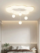 Axyaa Bubble Cloud Bear Ceiling Lamp: French Cream Style for Master Bedrooms & Kids Rooms