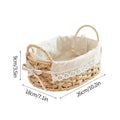 Axyaa Imitation Rattan Storage Baskets - Multi-Purpose Home & Travel Organizers
