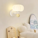 Axyaa Cream Style Pumpkin Bedside Wall Lamp for Children's Room and Living Room