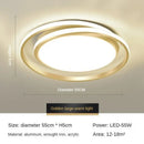 Axyaa Gold Round LED Ceiling Chandelier Remote Control Light for Home Decor