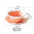Axyaa Ceramic Butterfly Flower Coffee Cup: Elegant 3D Relief Floral Mug for Tea & Coffee