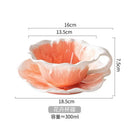 Axyaa Ceramic Butterfly Flower Coffee Cup: Elegant 3D Relief Floral Mug for Tea & Coffee