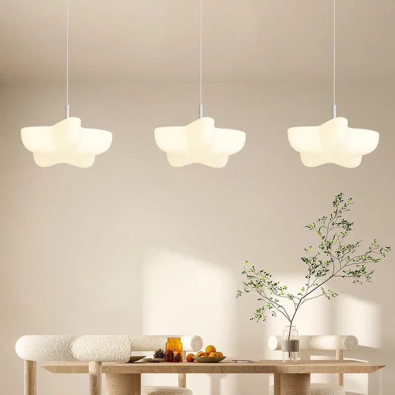 Cloud White Chandelier Pendant Lamp for Dining Room Kitchen Island by Axyaa