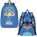 Axyaa Kids Backpack: Stitch Pink Angel School Daypack for Students.