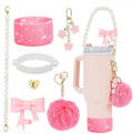 Axyaa Cup Accessories Set for Stanley Tumblers: Straws, Covers, Caps, Boot, Charm Chains