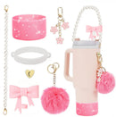 Axyaa Cup Accessories Set for Stanley Tumblers: Straws, Covers, Caps, Boot, Charm Chains