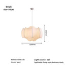 Axyaa Silk Pendant Lamp for Loft Kitchen Island, Wabi Sabi Hanging Lights