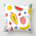 Axyaa Tropical Fruits Cushion Cover Watermelon Pineapple Decorative Pillow Case