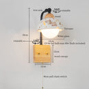 Axyaa Mid Century Modern LED Wall Lights Living Room Bedroom Lamp