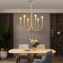 Nordic Luxury Chandelier Black/Gold Ceiling Pendant Light for Living Dining Room - Axyaa Brand