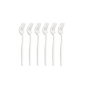 Axyaa Stainless Steel Tea Forks Set, Black Gold Mirror Cutlery Tableware