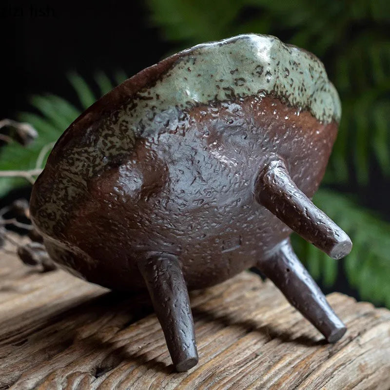 Axya Ceramic Fruit Plate with High Foot for Snacks, Nuts, and Dim Sum