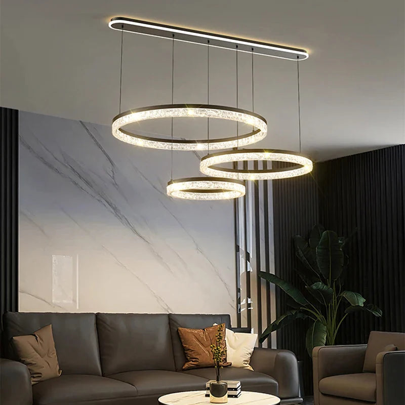Axyaa Nordic Stainless Steel Pendant Chandelier for Dining & Living Room