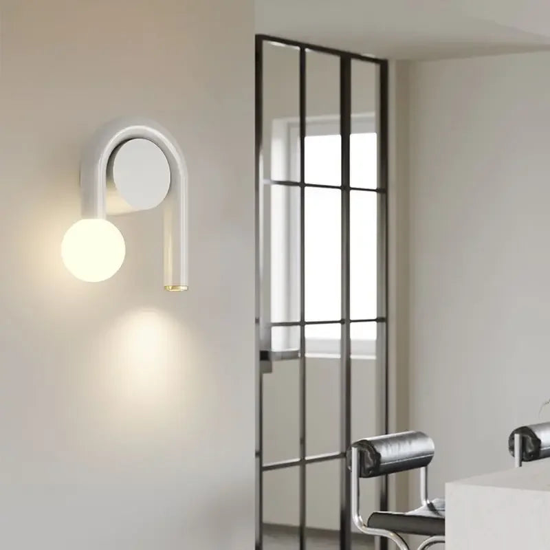 Axyaa LED Wall Lamp Nordic Night Light for Bedroom Living Room Dining Room