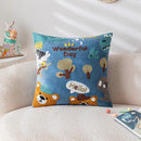 Axyaa Cartoon Embroidered Pillowcase Set for Kids Room Decor