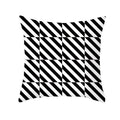 Axyaa Plaid Geometric Wave Stripe Checkerboard Print Throw Pillow Case