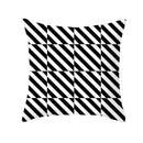 Axyaa Plaid Geometric Wave Stripe Checkerboard Print Throw Pillow Case