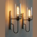 Axyaa Glass Lampshade Wall Lamp | Minimalist American Countryside LED Decoration