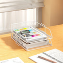 Axyaa Mesh Desk Organizer Stackable Paper Tray Stackable Desktop Document File Organizer