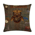 Axyaa Retro Typewriter Camera Linen Pillow Cover 45x45cm