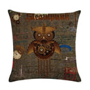 Axyaa Retro Typewriter Camera Linen Pillow Cover 45x45cm